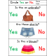 Girl Clothing Yes No Questions Worksheets Print and Go